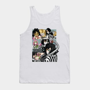 Whispering Shadows: Demon Slayer Obanai Iguro Design 01 Tank Top